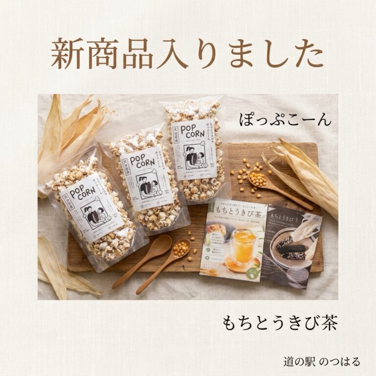 新商品「ぽっぷこーん」入荷 | 【公式】道の駅のつはる